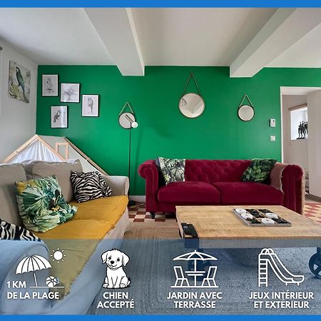 Le So Wild, Maison Avec Jardin Clos, Terrasse Amenagee, 5 Mn A Pied Commerce, Terrain De Tennis, A 800 M De La Plage D'Omaha Beach Jeux Arcade, Jouets, Materiel Jeunes Enfants Enfants, Table Ping-Pong Vierville-sur-Mer Exteriér fotografie